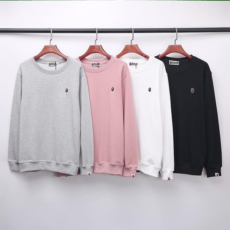 Bape Classic Sweatshirt 4 Colors Grey Pink White Blue M~2XL 8B173XC241